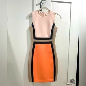 Calvin Klein Colorblock Sheath Dress size 0P